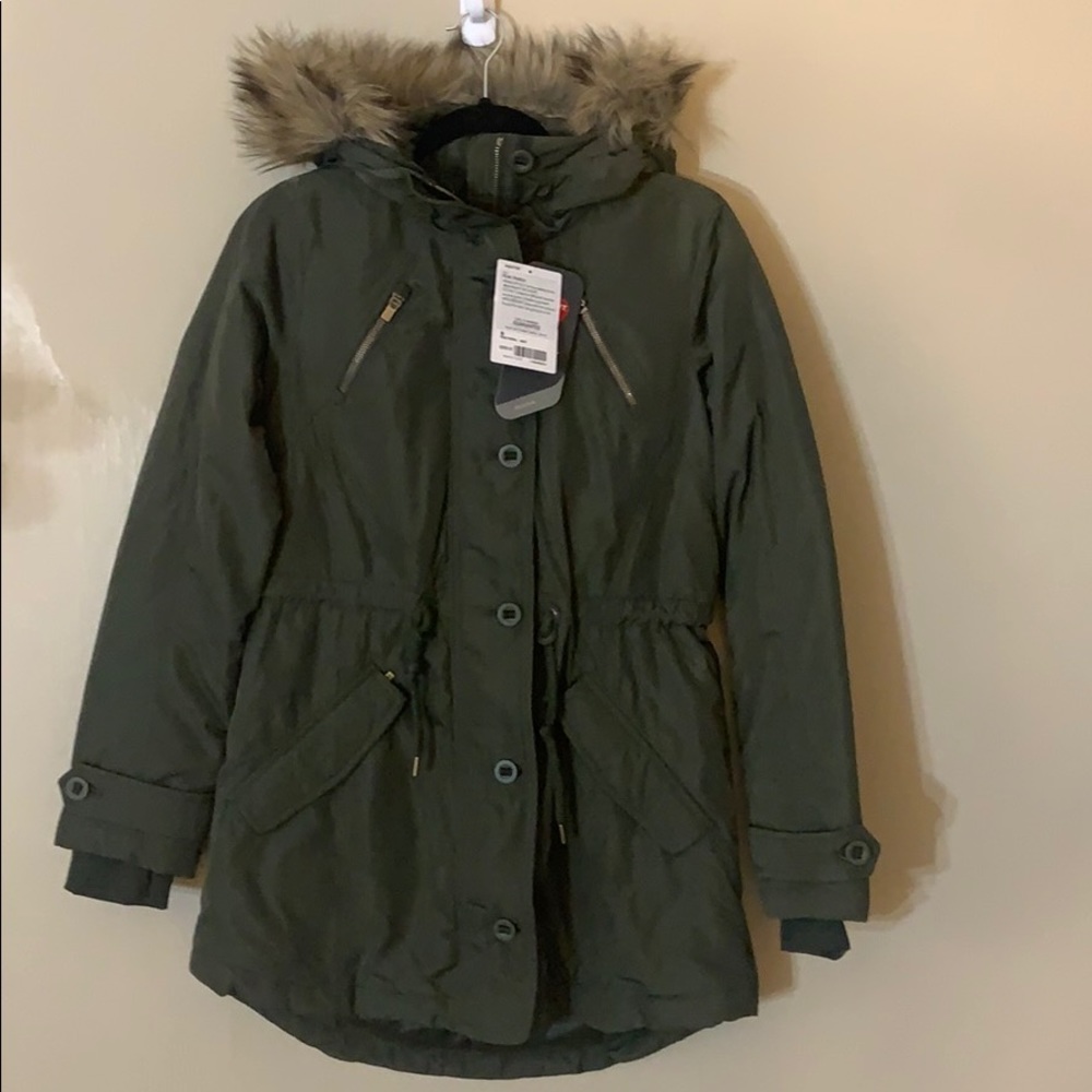 ATHLETA PrimaLoft Peak Parka Ancient Forest NWT - Picture 2 of 4